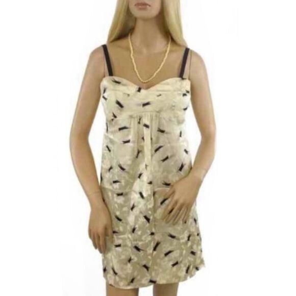 Vtg Y2K Yumi Kim Sweetheart Satin Mini Shift Dress | Luxe Coquette Glam Baddie S - Picture 11 of 12